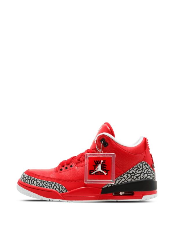 ⁦-JORDAN AJ3770438 UNIVERSITY RED/BLACK-CEMENT Furs & Skins->Leather⁩ - الصورة ⁦3⁩