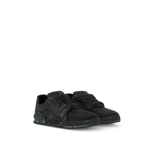 ⁦-LV Trainer Distressed Sneaker⁩ - الصورة ⁦2⁩