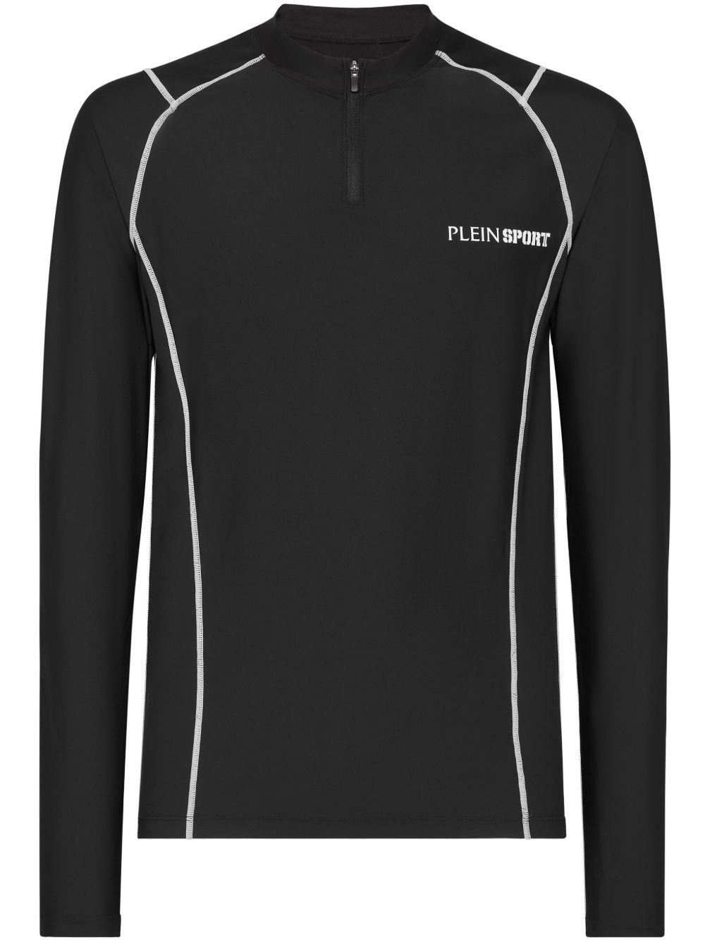 contrast-stitch long-sleeve T-shirt