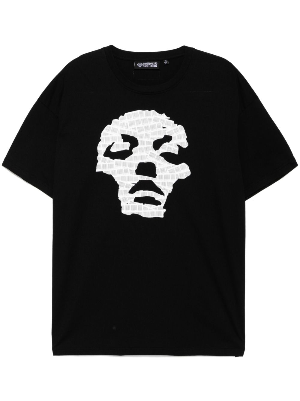 barcode face T-shirt
