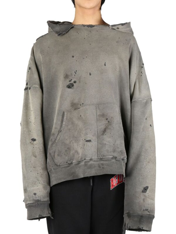 distressed hoodie