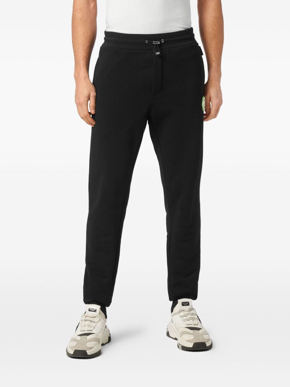 cotton-blend track pants