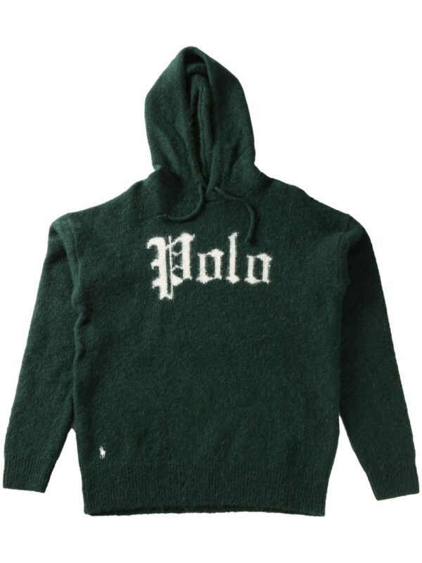 logo-embroidered hoodie