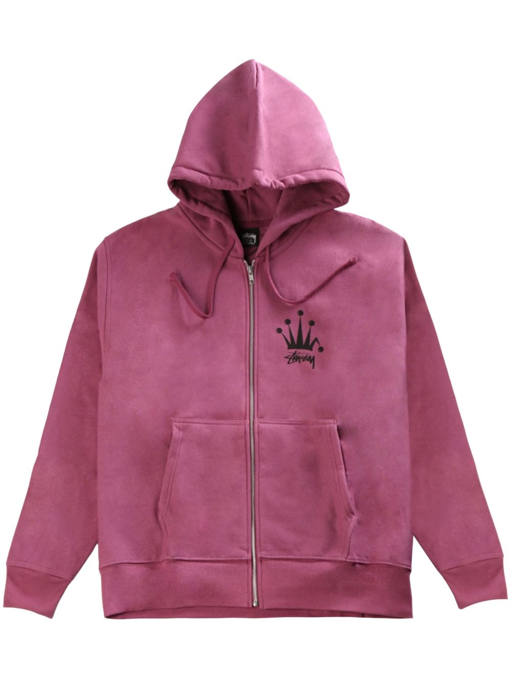 logo-print cotton hoodie