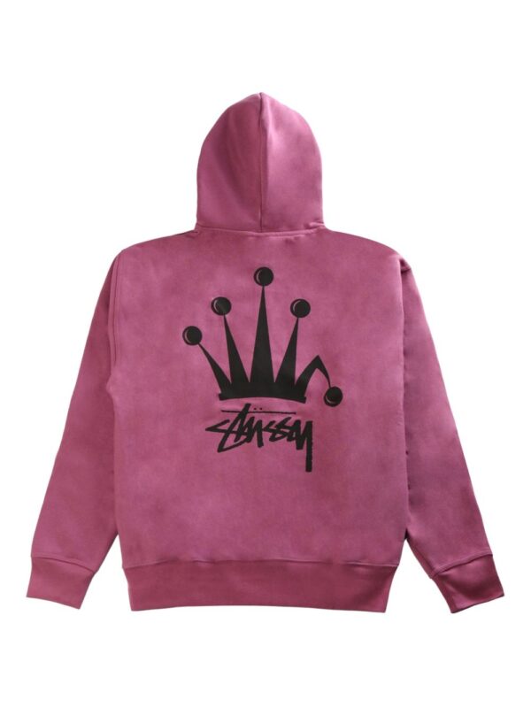 ⁦logo-print cotton hoodie⁩ - الصورة ⁦2⁩