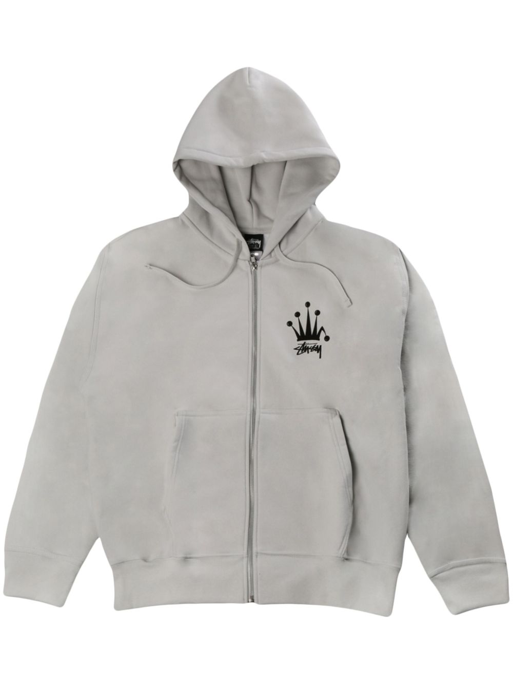 crown-print hoodie