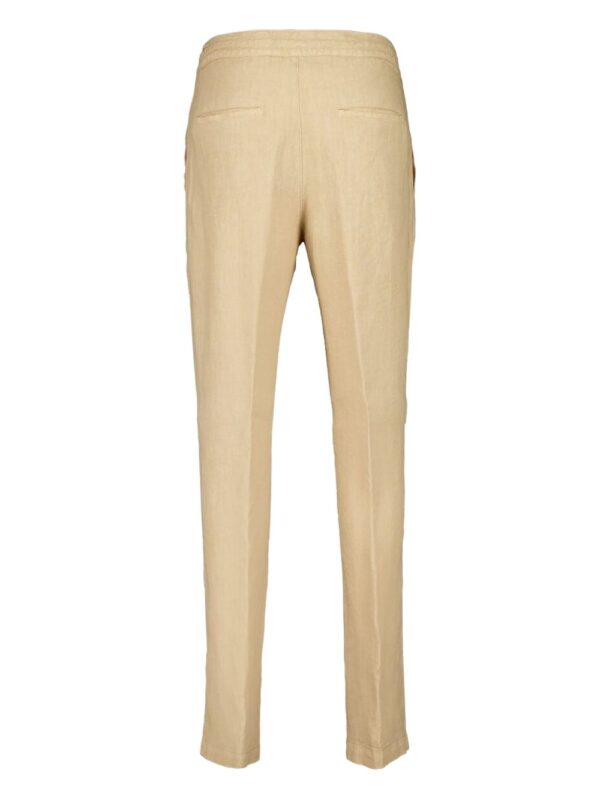 ⁦linen straight-leg trousers⁩ - الصورة ⁦3⁩
