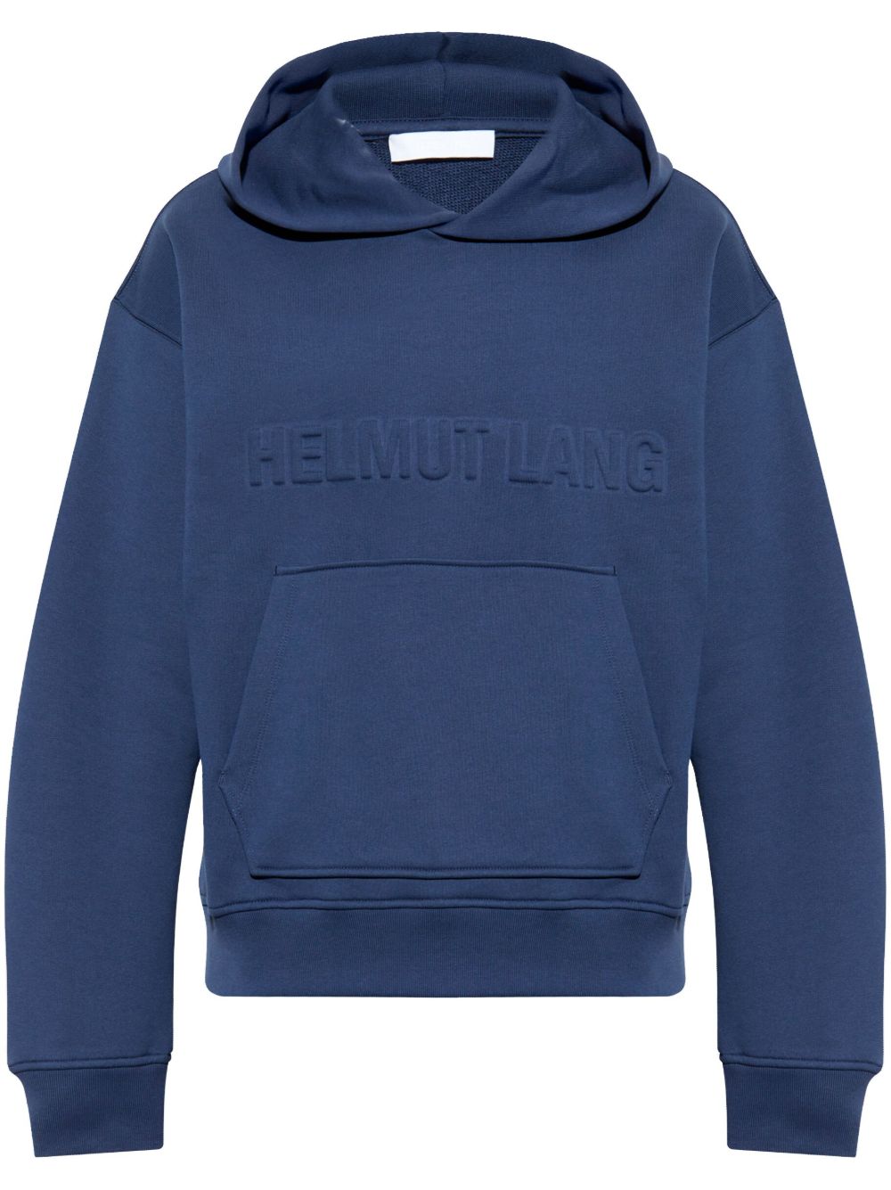 logo-embossed hoodie