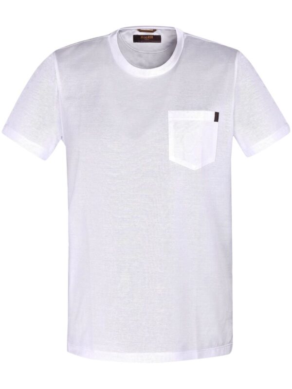 chest-pocket cotton T-shirt