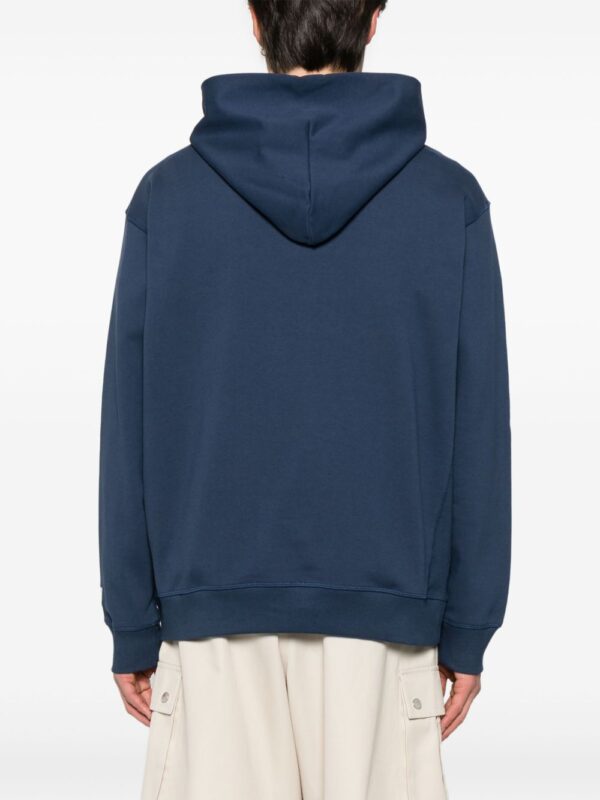 ⁦logo-embroidered hoodie⁩ - الصورة ⁦2⁩
