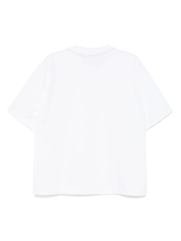 ⁦contrasting collar t-shirt⁩ - الصورة ⁦2⁩