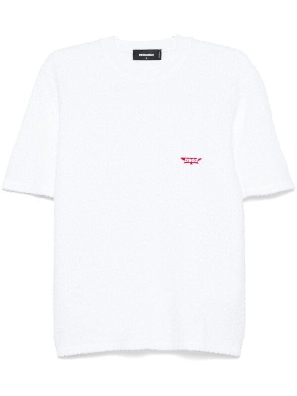 cloth-effect T-shirt