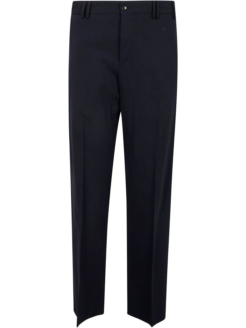wool straight-leg trousers