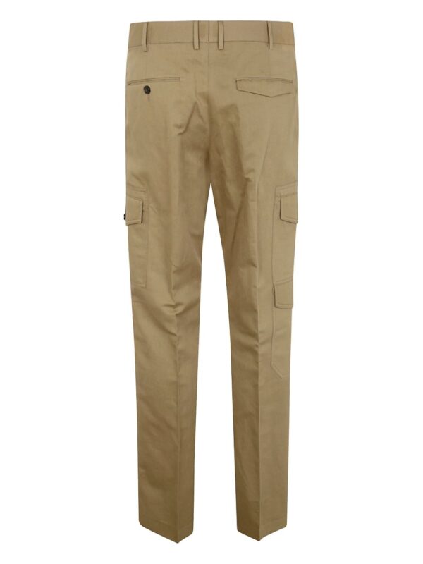 ⁦cotton straight-leg trousers⁩ - الصورة ⁦3⁩