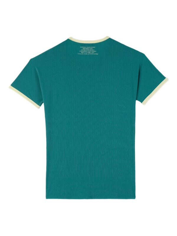⁦contrasting-trim T-shirt⁩ - الصورة ⁦3⁩