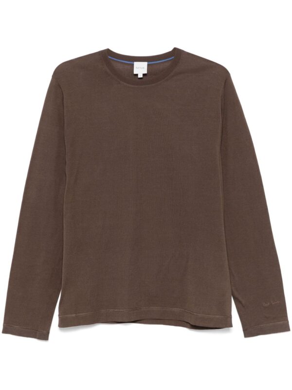 cotton fine-knit T-shirt