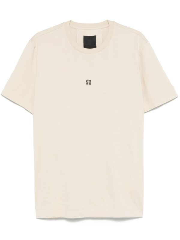 4G-embroidery cotton T-shirt