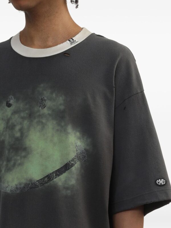 ⁦distressed-effect T-shirt⁩ - الصورة ⁦2⁩
