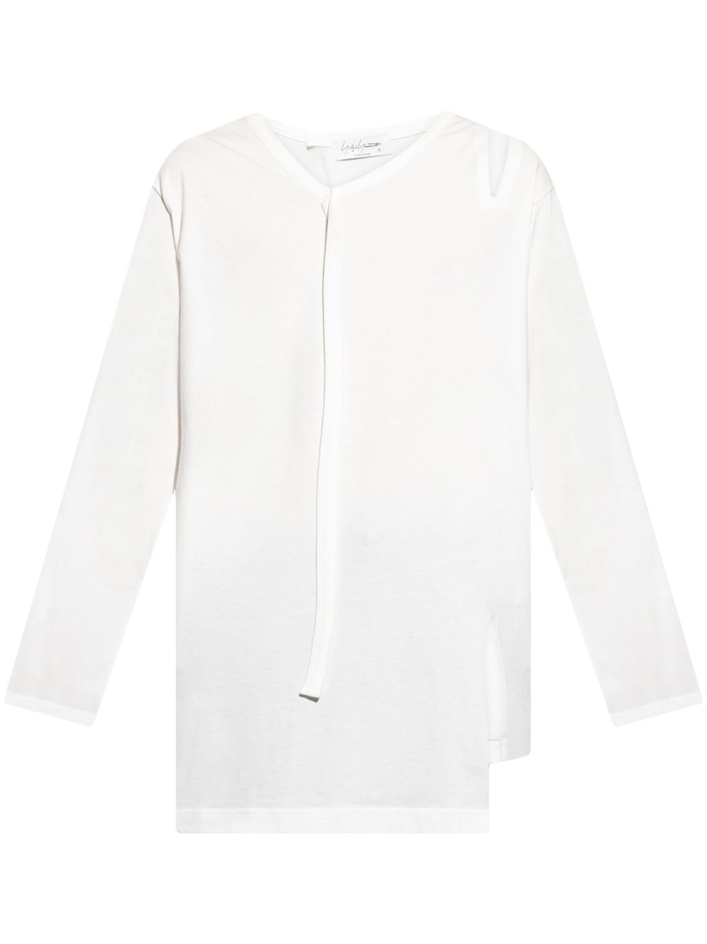 asymmetric long sleeved T-shirt