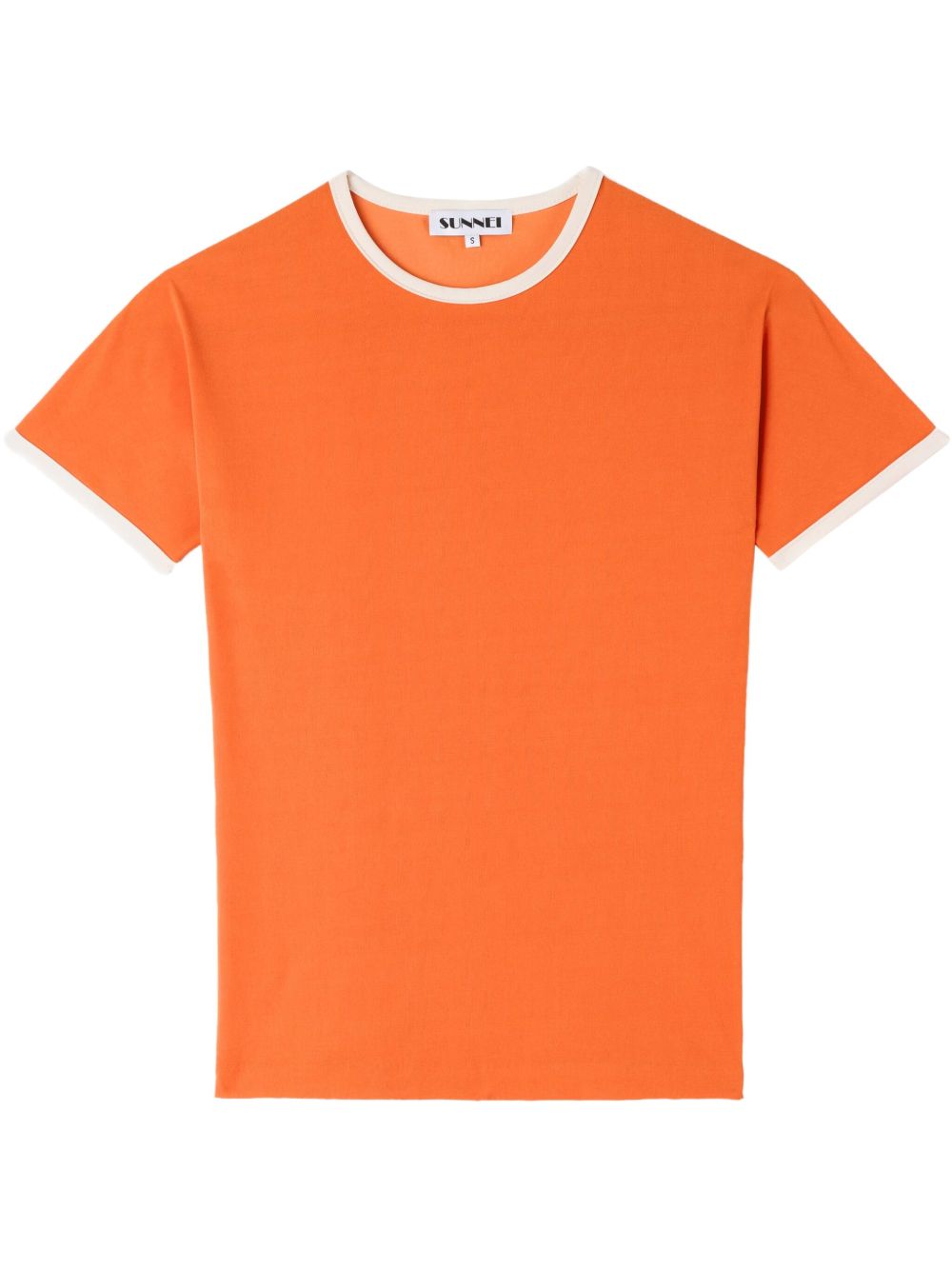 contrasting-trim T-shirt