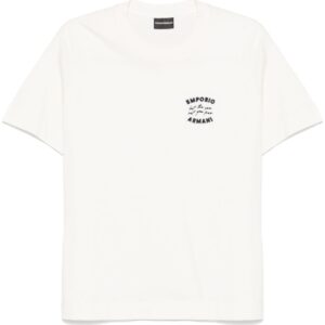 logo-embroidered T-shirt