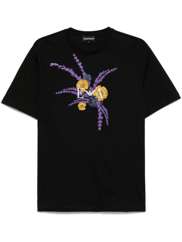 embroidered-logo T-shirt