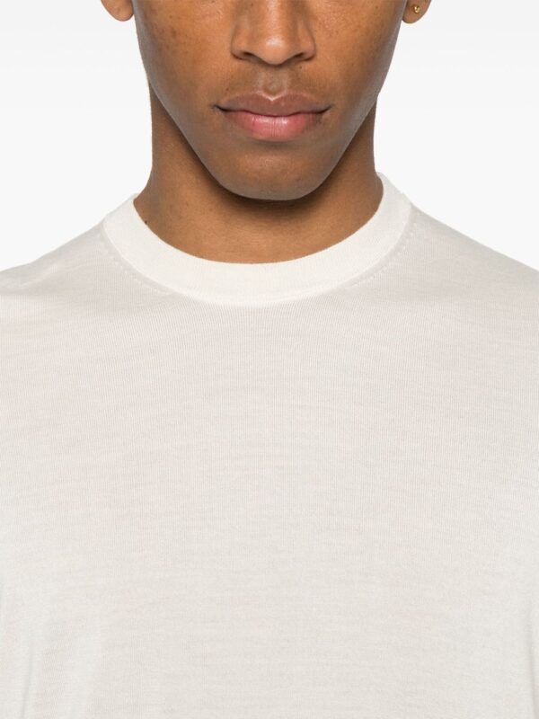 ⁦fine-ribbed T-shirt⁩ - الصورة ⁦2⁩