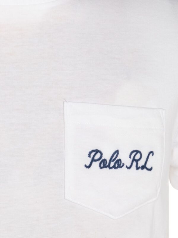 ⁦logo-embroidered T-shirt⁩ - الصورة ⁦3⁩