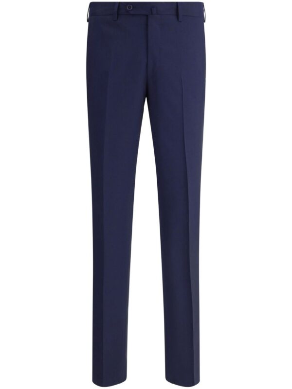 ⁦virgin wool tapered-leg trousers⁩ - الصورة ⁦3⁩