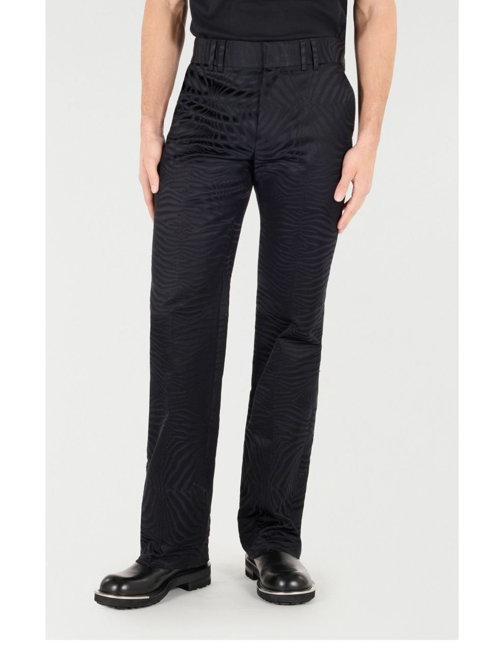 Tiger-print trousers