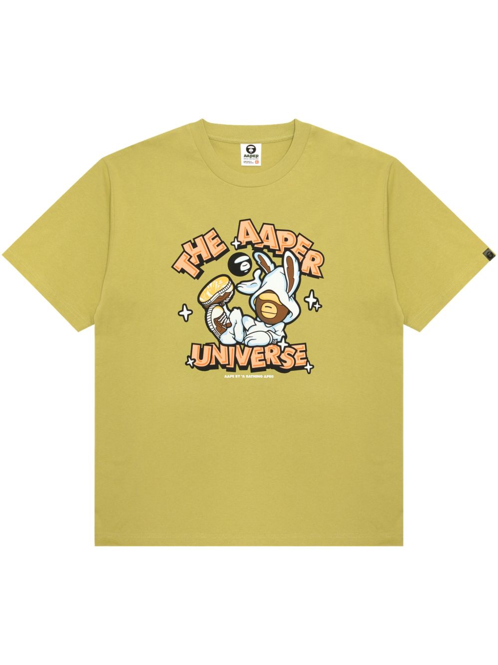 cartoon-print T-shirt