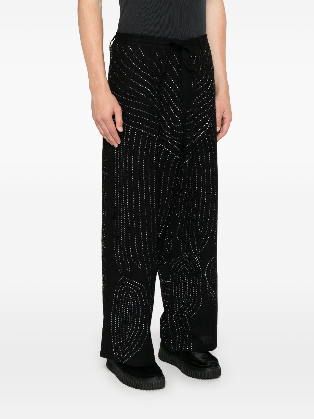 embroidered trousers