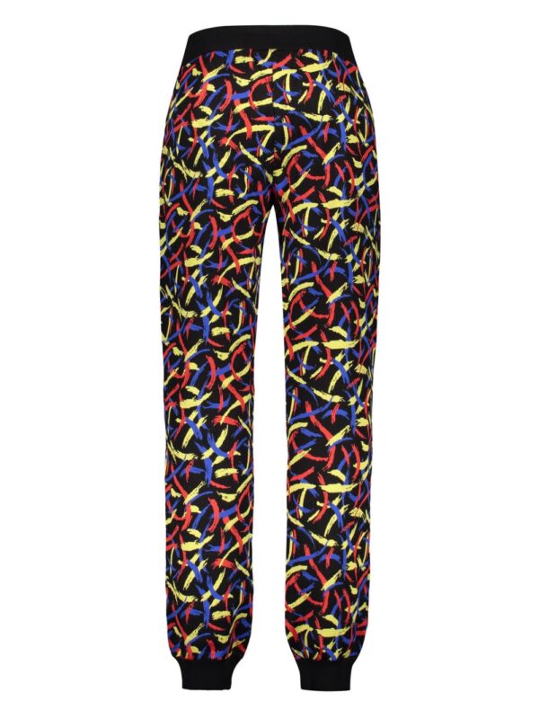 patterned-jacquard track pants