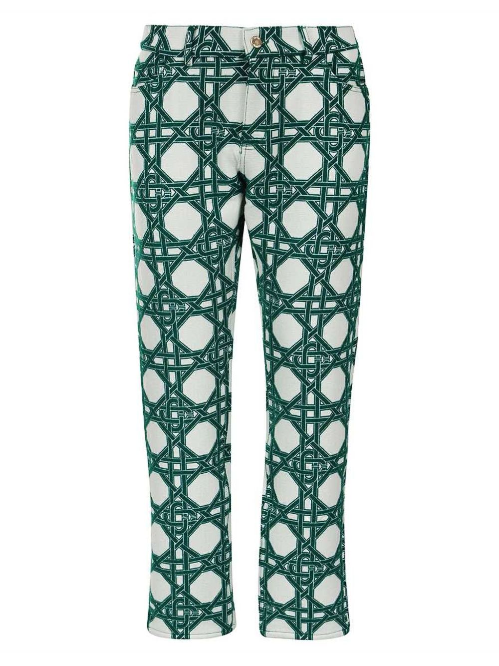 monogram-print trousers