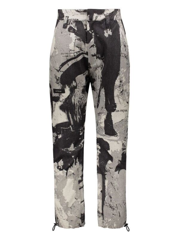 ⁦abstract-print trousers⁩ - الصورة ⁦3⁩