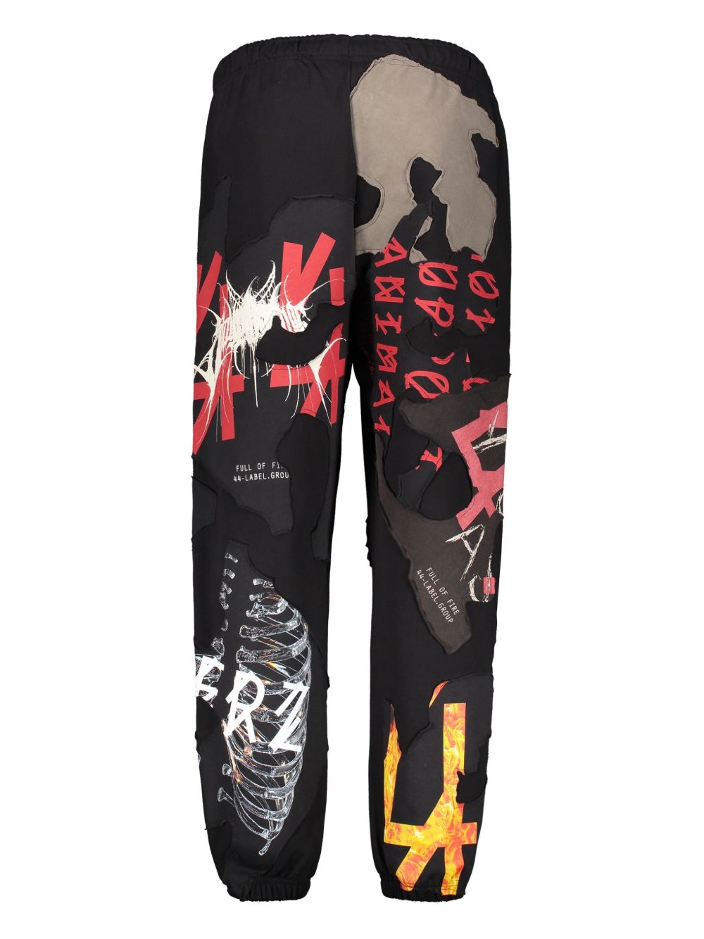 graphic-print track pants