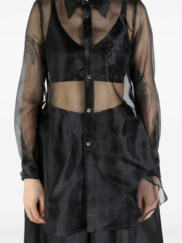 ⁦semi-sheer shirt⁩ - الصورة ⁦2⁩
