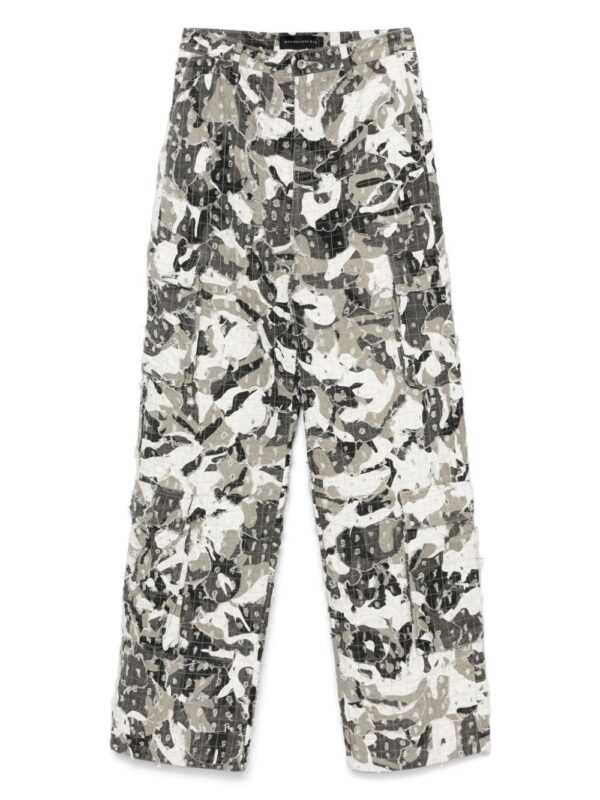 Micro Distressed cargo jeans