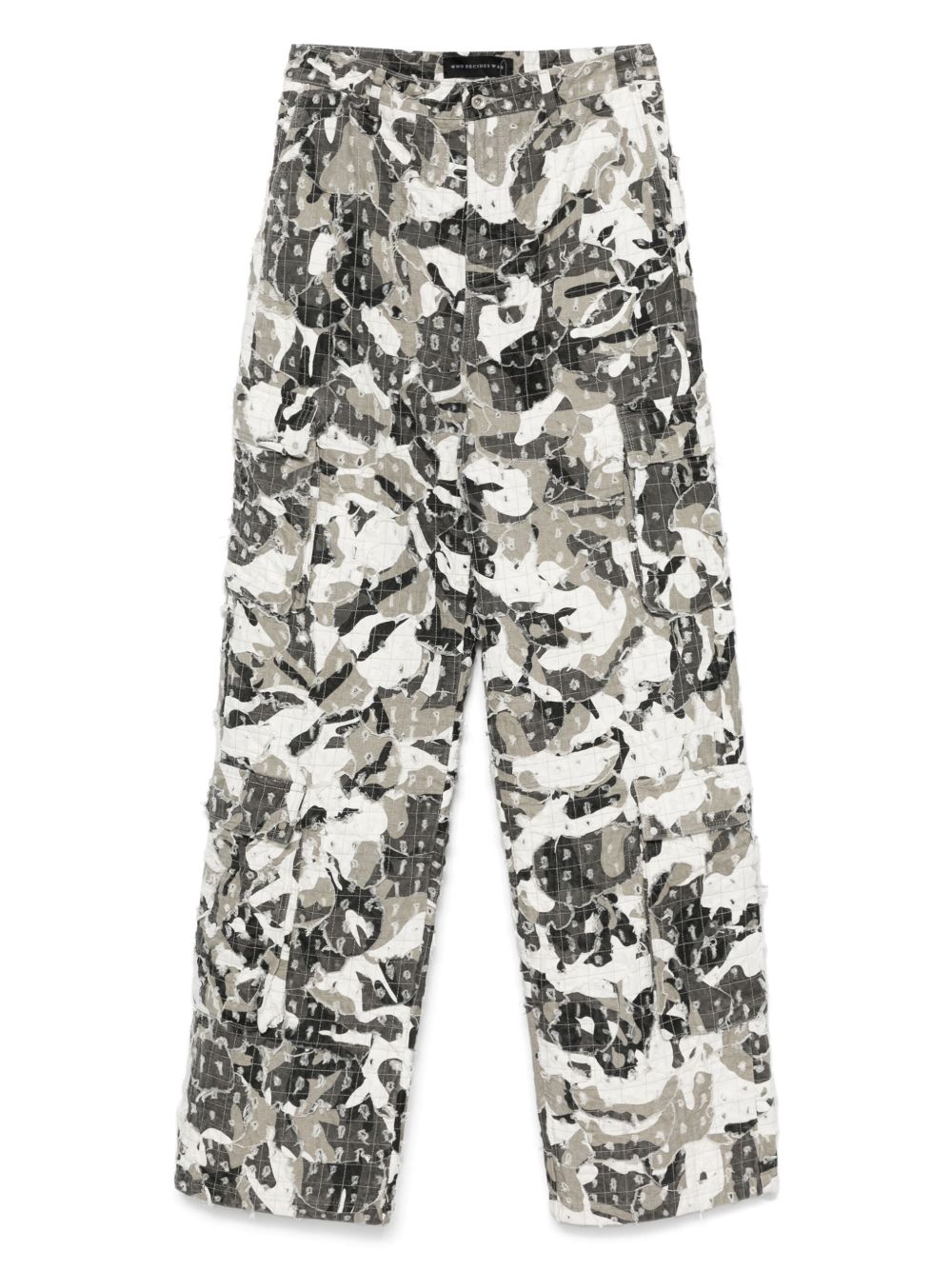 Micro Distressed cargo jeans