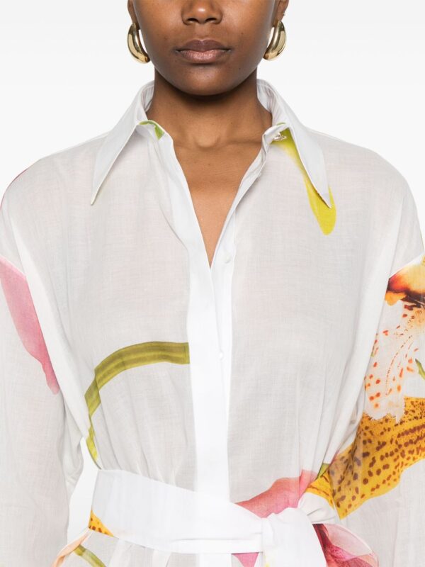 ⁦floral-print shirt⁩ - الصورة ⁦3⁩
