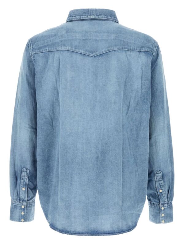 ⁦denim shirt⁩ - الصورة ⁦2⁩