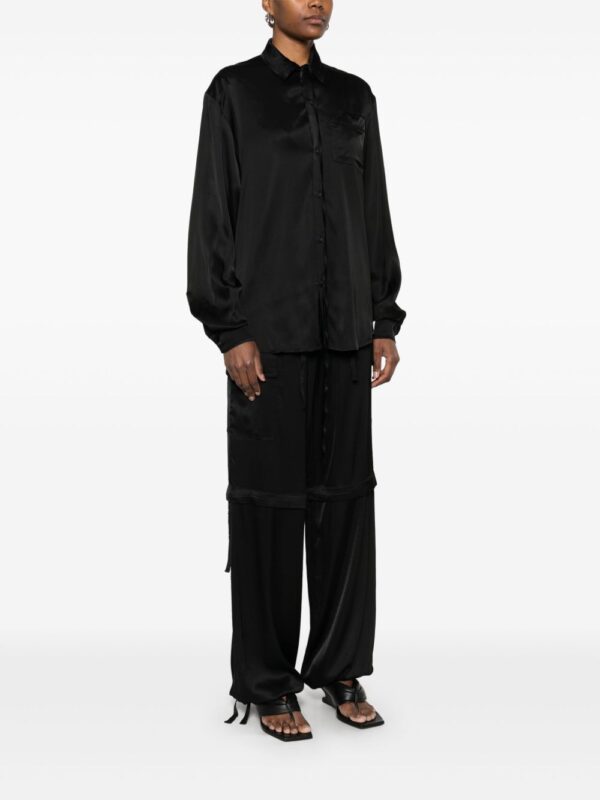 ⁦satin cut-out shirt⁩ - الصورة ⁦2⁩