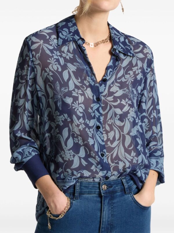 ⁦foral-print shirt⁩ - الصورة ⁦3⁩