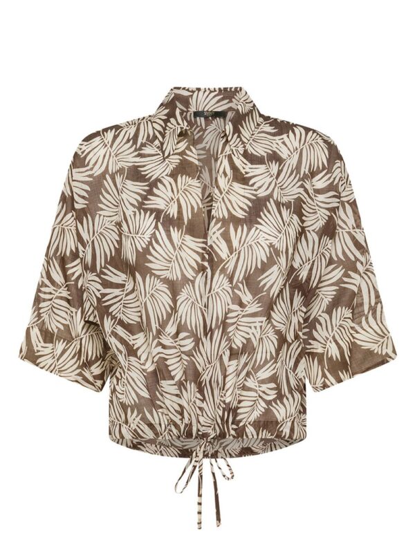 floral-print shirt