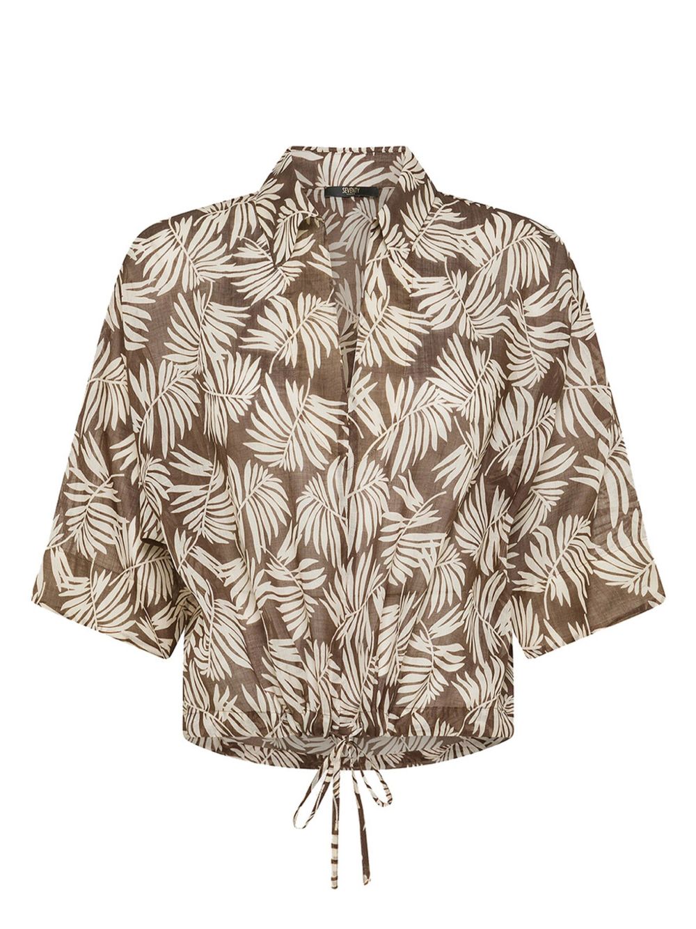 floral-print shirt