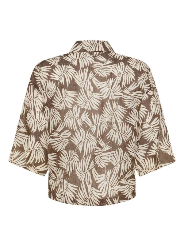 ⁦floral-print shirt⁩ - الصورة ⁦2⁩