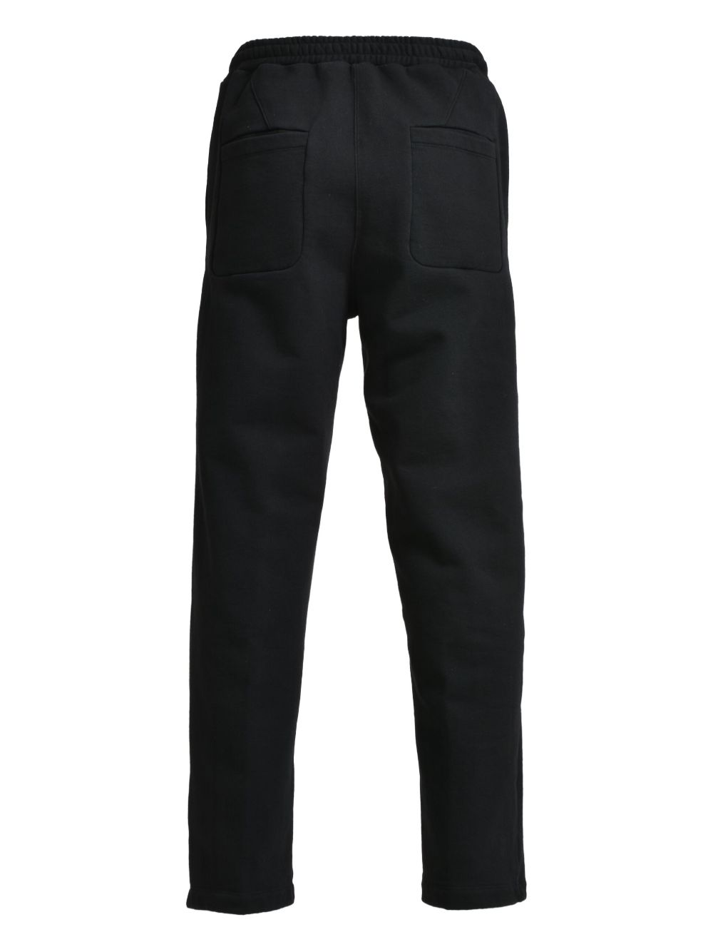 cotton straight-leg trousers