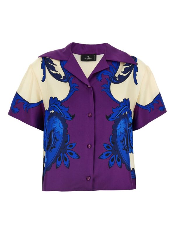 paisley-print shirt