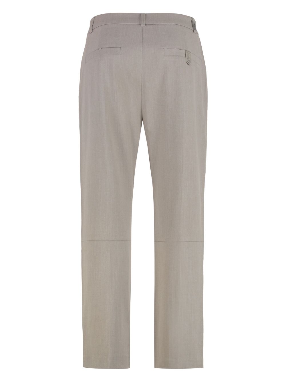 pressed-crease trousers