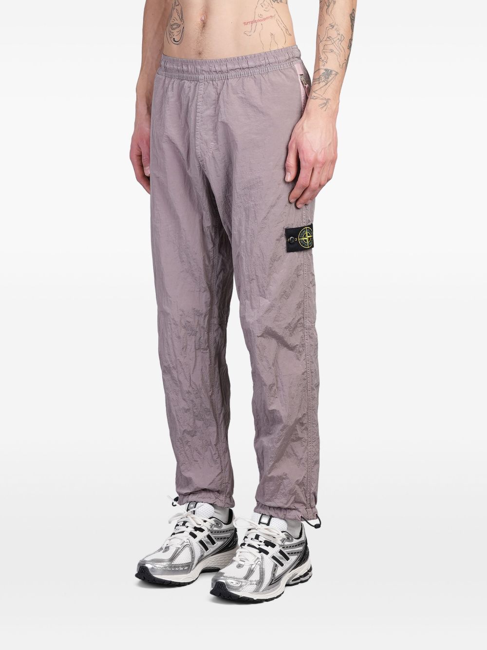 Compass-motif track pants